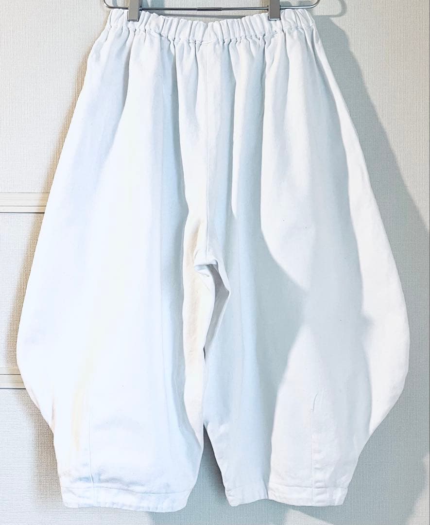 ブラックコムデギャルソン　バルーンパンツ　白　S