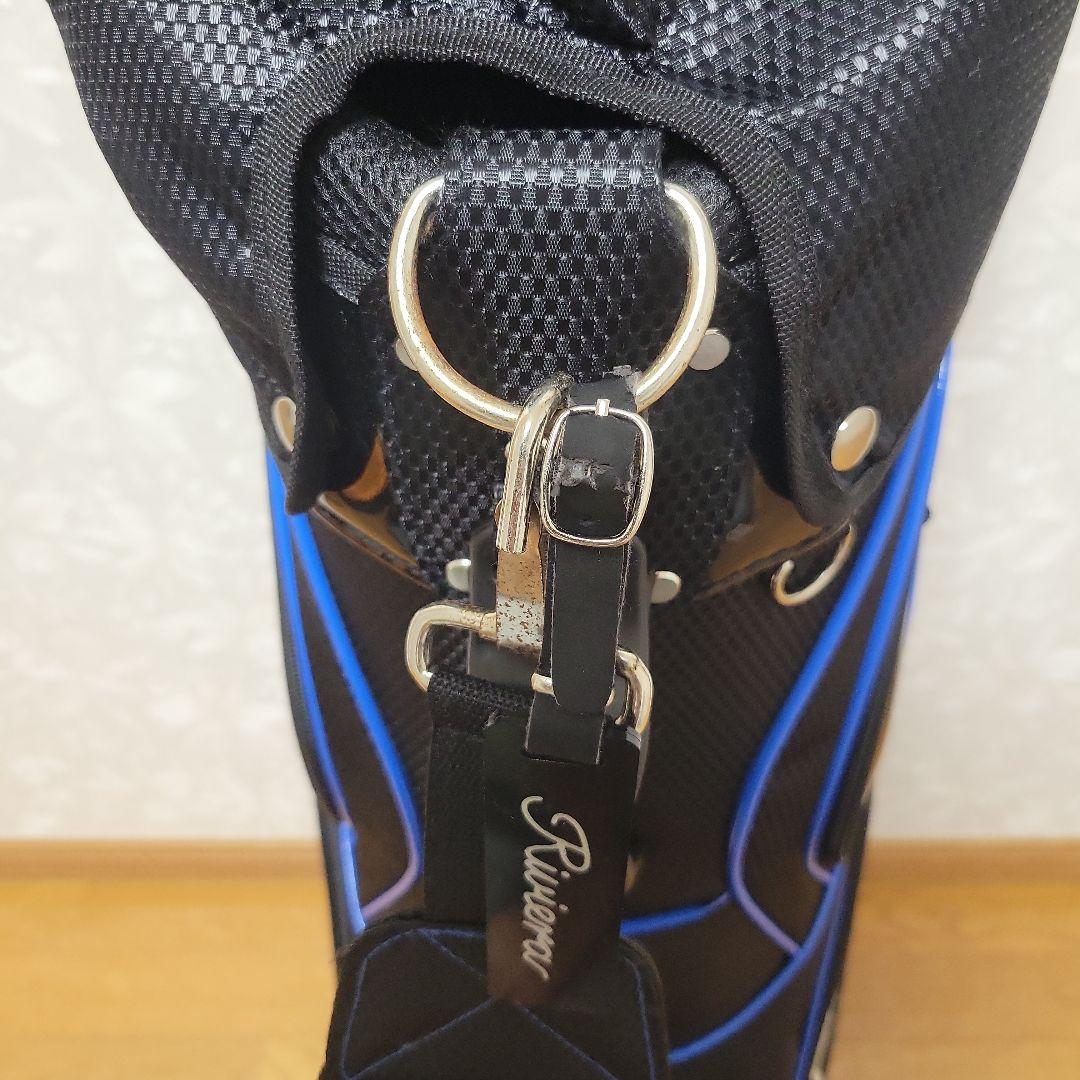 Riviera キャディバッグ 黒と青　リビエラ