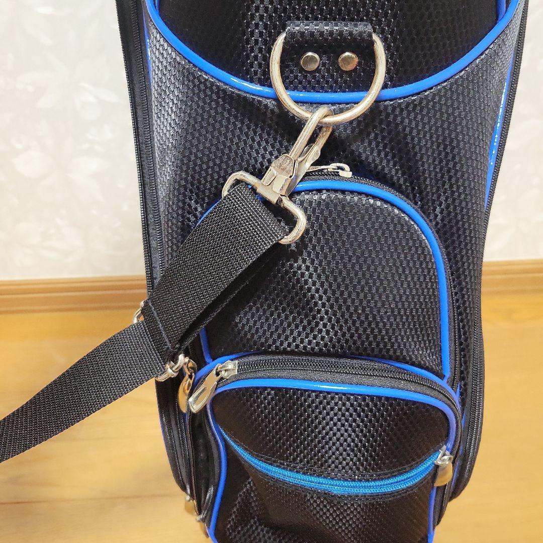 Riviera キャディバッグ 黒と青　リビエラ