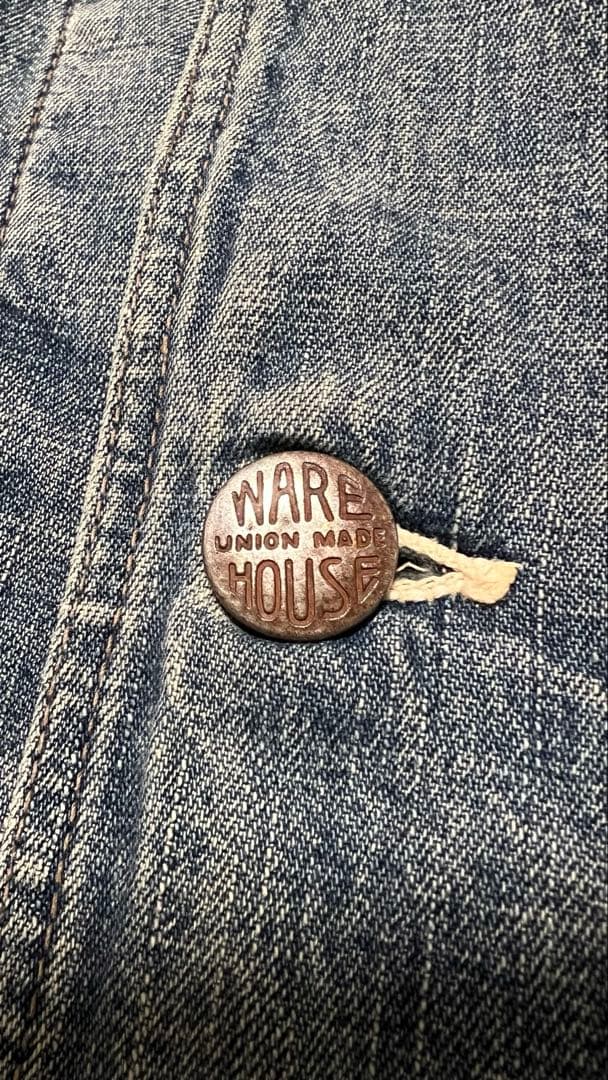 WAREHOUSE ブランケット付カバーオール ユーズド加工 サイズ38