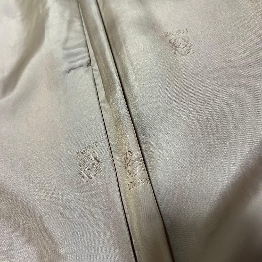 【レア】ロエベロングコートモヘアウール　アナグラム　ヴィンテージ　シルク