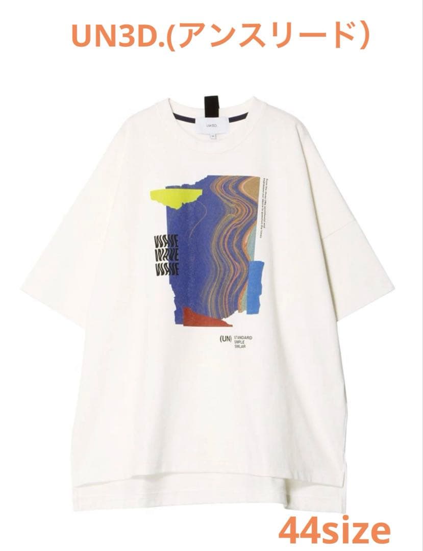 【44 size】UN3D. (アンスリード） Tシャツ　オーバーサイズ現行商品