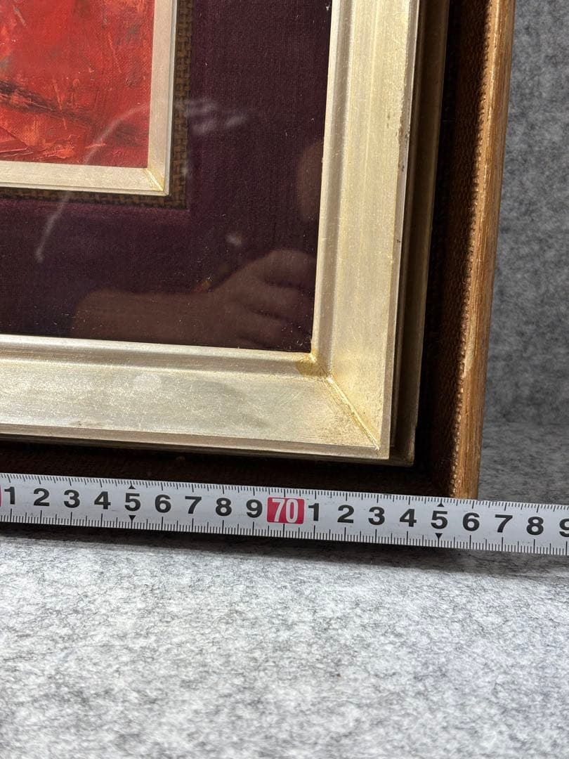 め*る様 油絵　田中忠雄 作　ばら　160サイズ