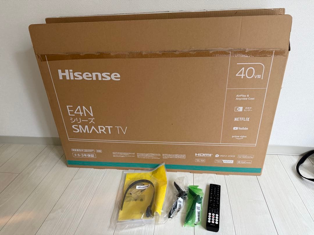 【美品】hisense ハイセンス 40E4N 40インチ 液晶テレビ