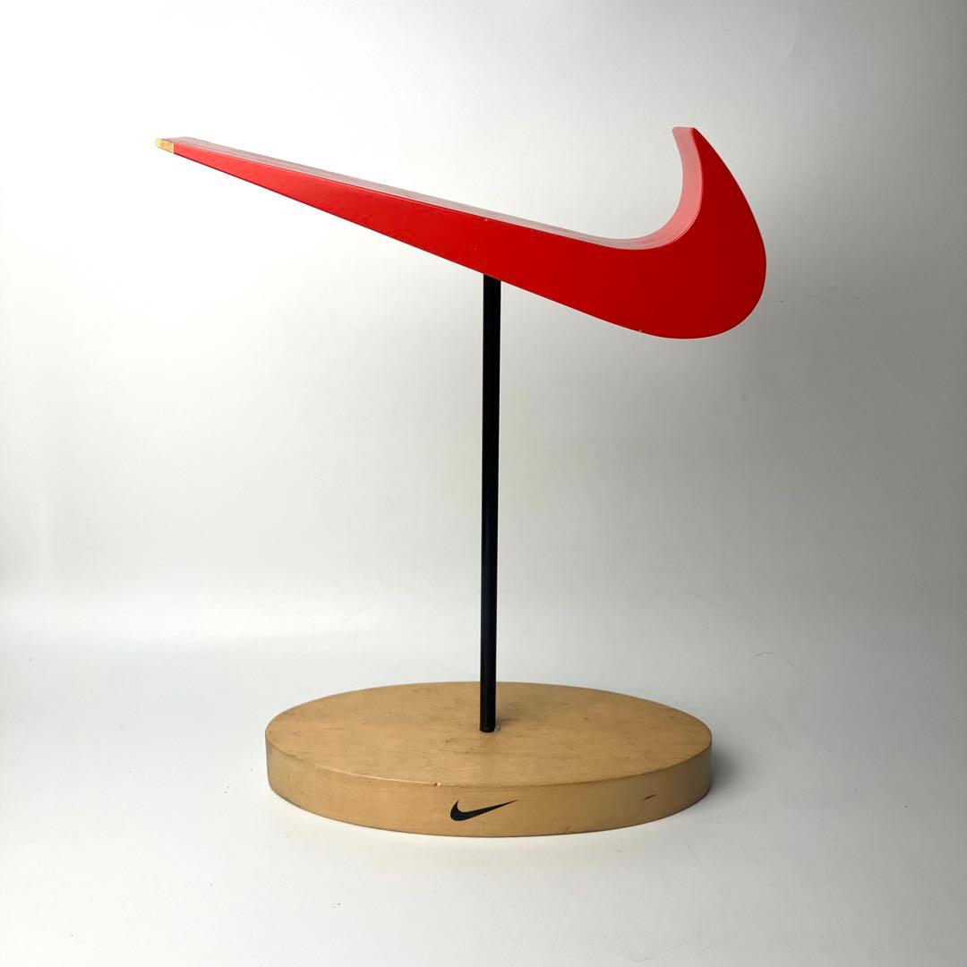 【希少】NIKE USA製　Swoosh スウッシュ　ディスプレイ　ウッド非売品