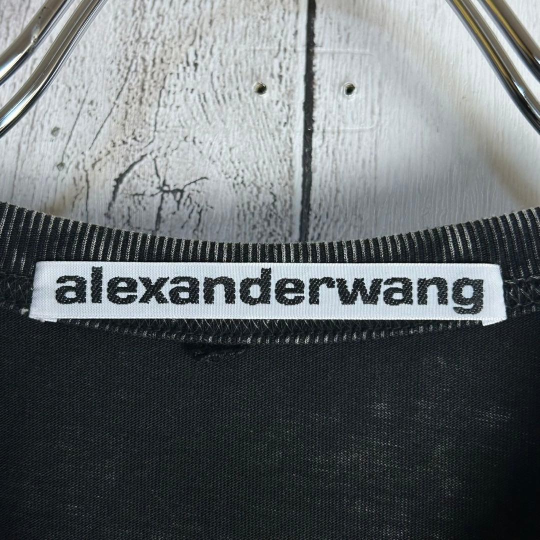 284【人気デザイン】アレキサンダーワン☆プリントロゴTシャツ ウォッシュド