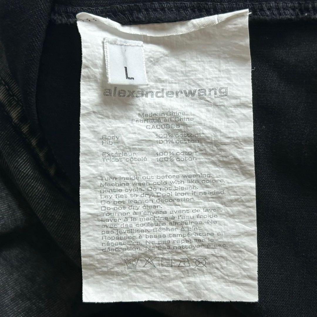 284【人気デザイン】アレキサンダーワン☆プリントロゴTシャツ ウォッシュド