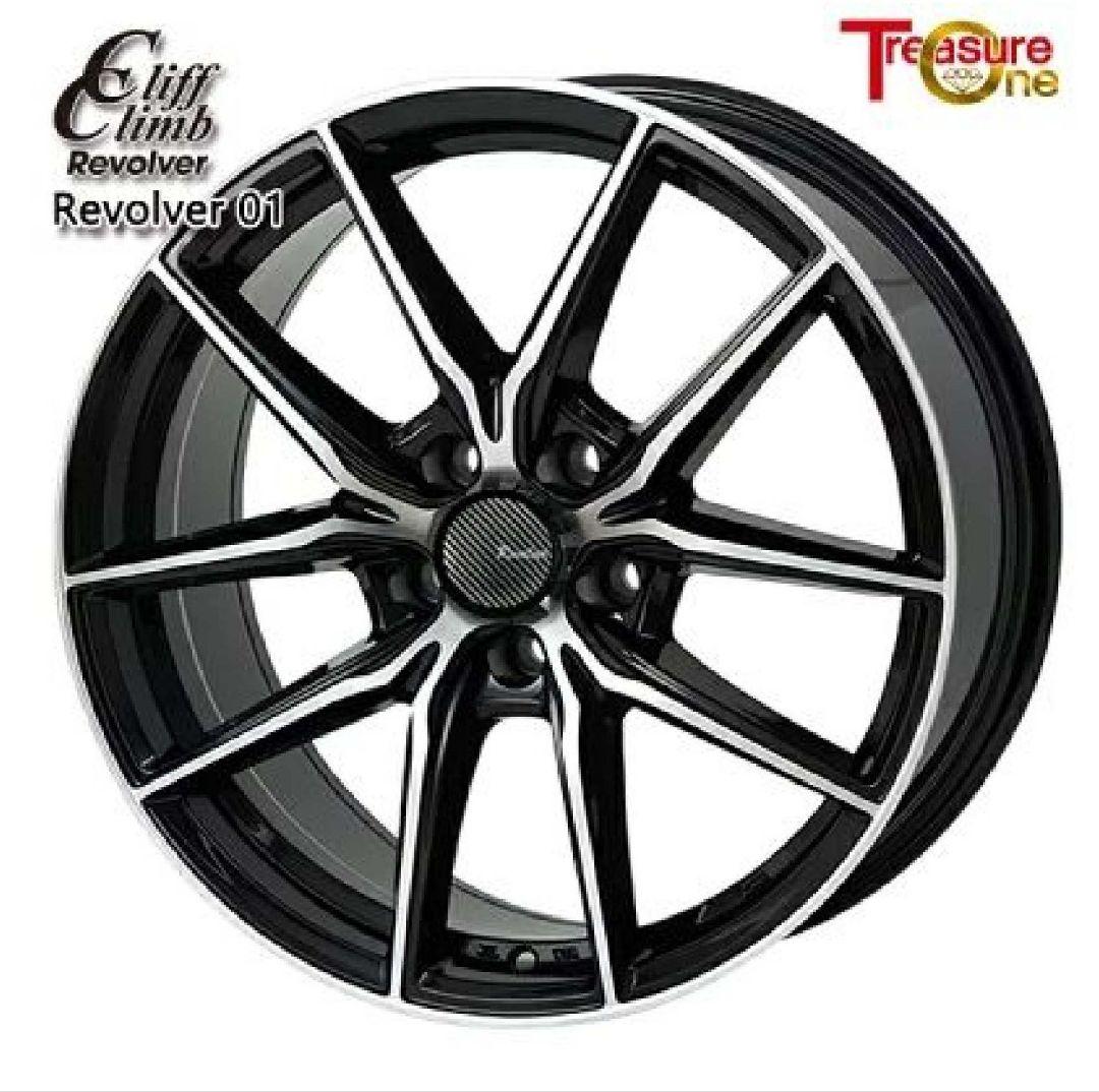 アルミホイール4本セット17×6.5J 5H/120 +40 ブラックポリッシュ