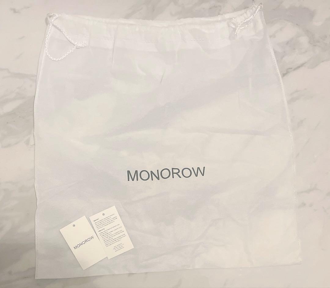 MONOROW ブラックショルダーバッグ エンジェルバッグ