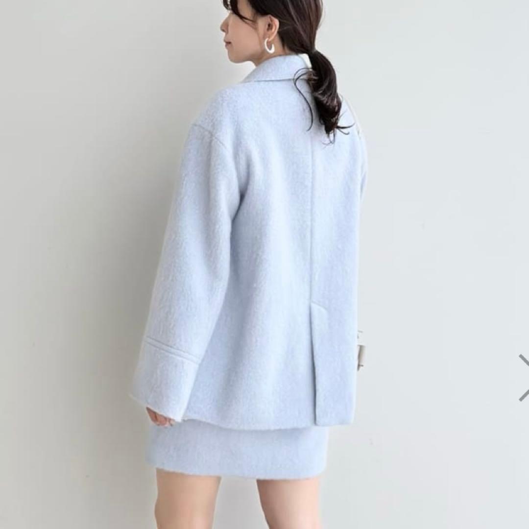 FRAY I.D オーバーサイズウールシャギージャコット 新品タグ付き 0サイズ