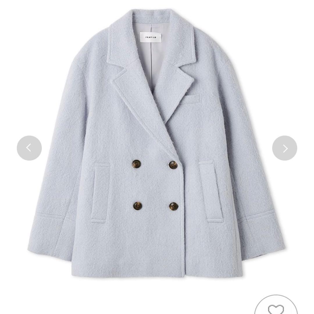 FRAY I.D オーバーサイズウールシャギージャコット 新品タグ付き 0サイズ