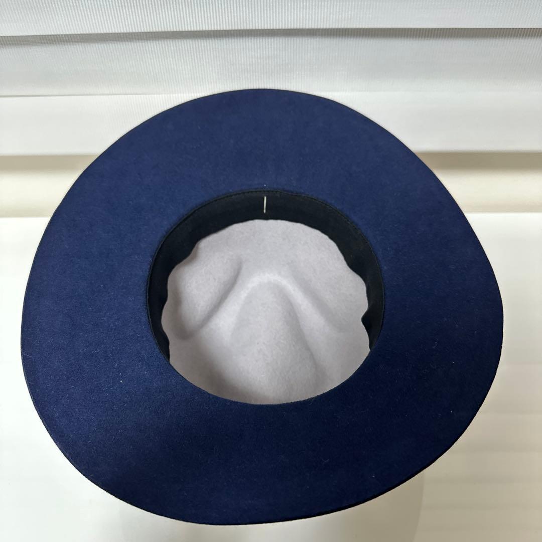 【美品】メゾンミッシェル maison michel バイカラーウールハット