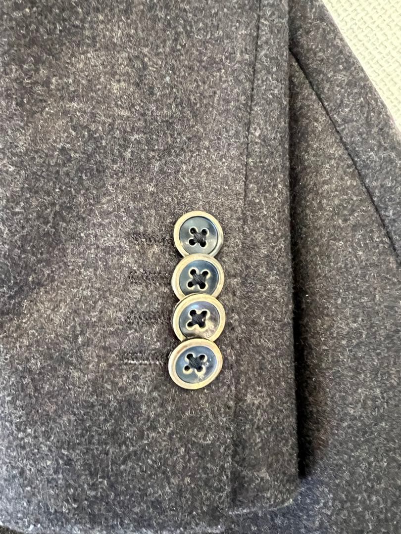 【美品】ブラウンスーツ ウールフランネル azabu tailor