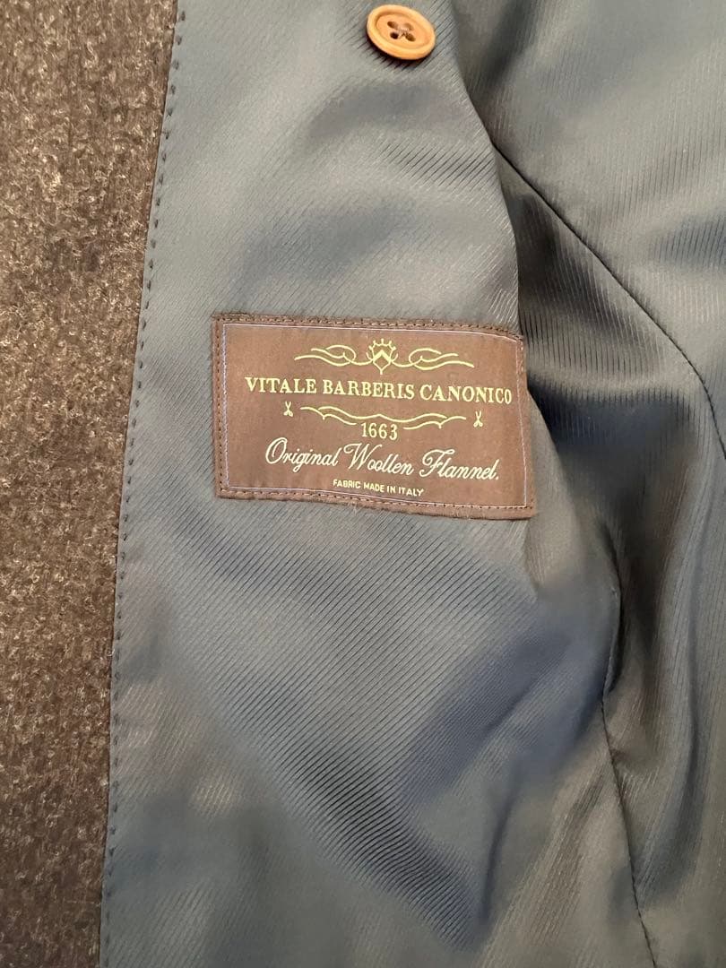 【美品】ブラウンスーツ ウールフランネル azabu tailor