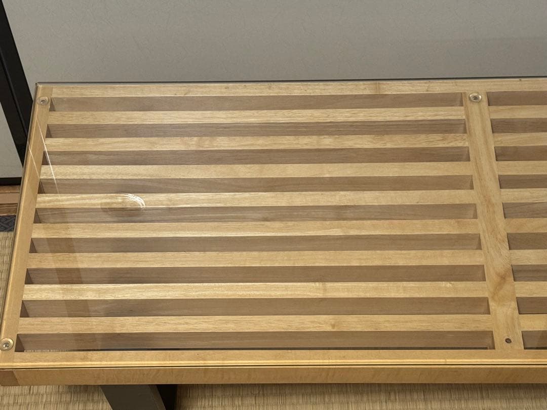 【欠品なし】ジョージネルソン プラットフォームベンチ リプロダクト ガラス天板付