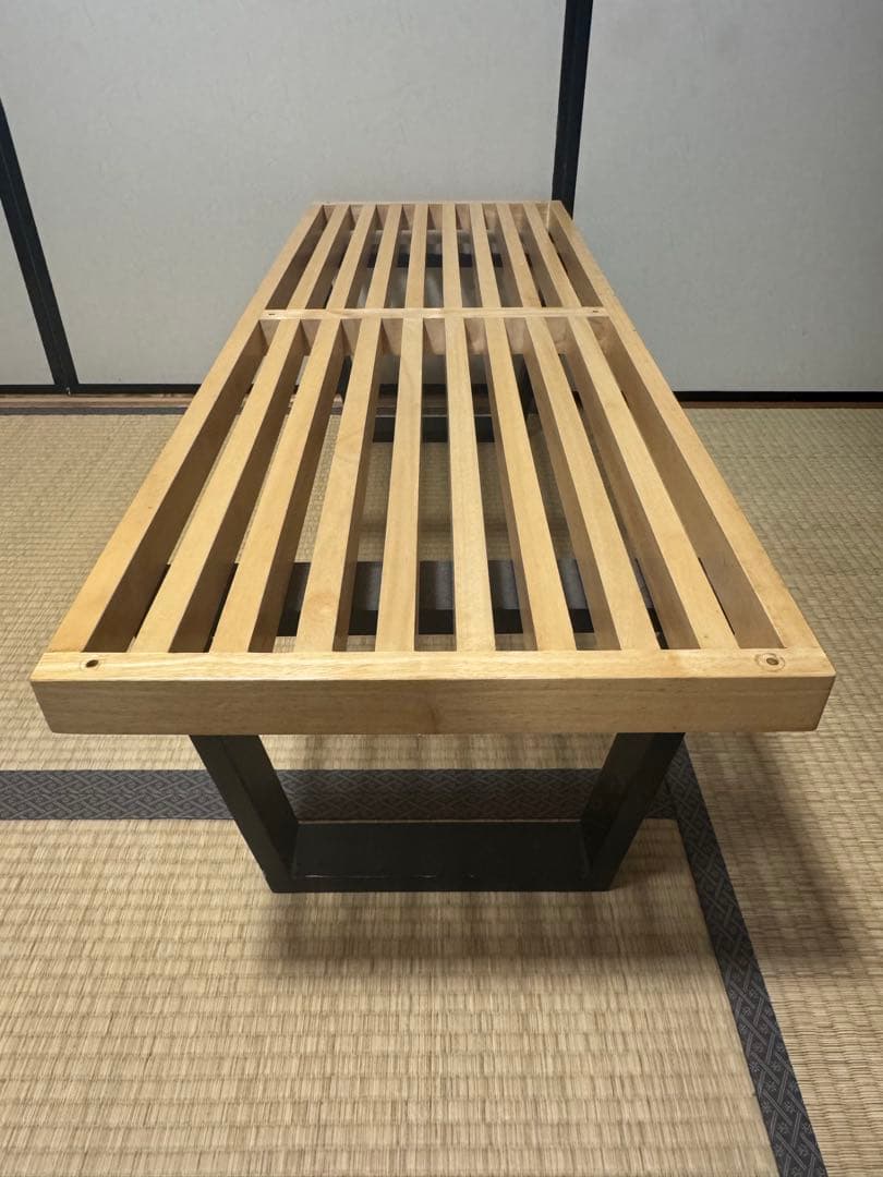 【欠品なし】ジョージネルソン プラットフォームベンチ リプロダクト ガラス天板付