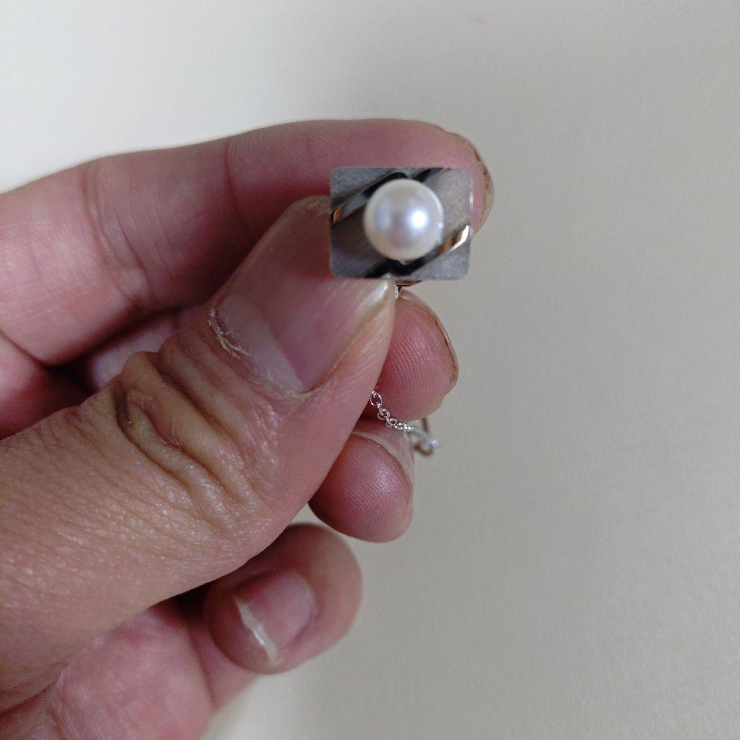 ROCCA パール付きネクタイピン、カフス