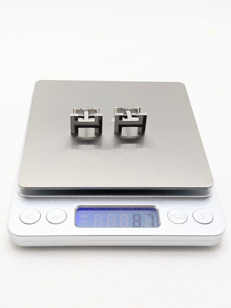 ✨極美品✨HERMESエルメス　Hモチーフ・オ・カレ ロゴカフス　シルバー