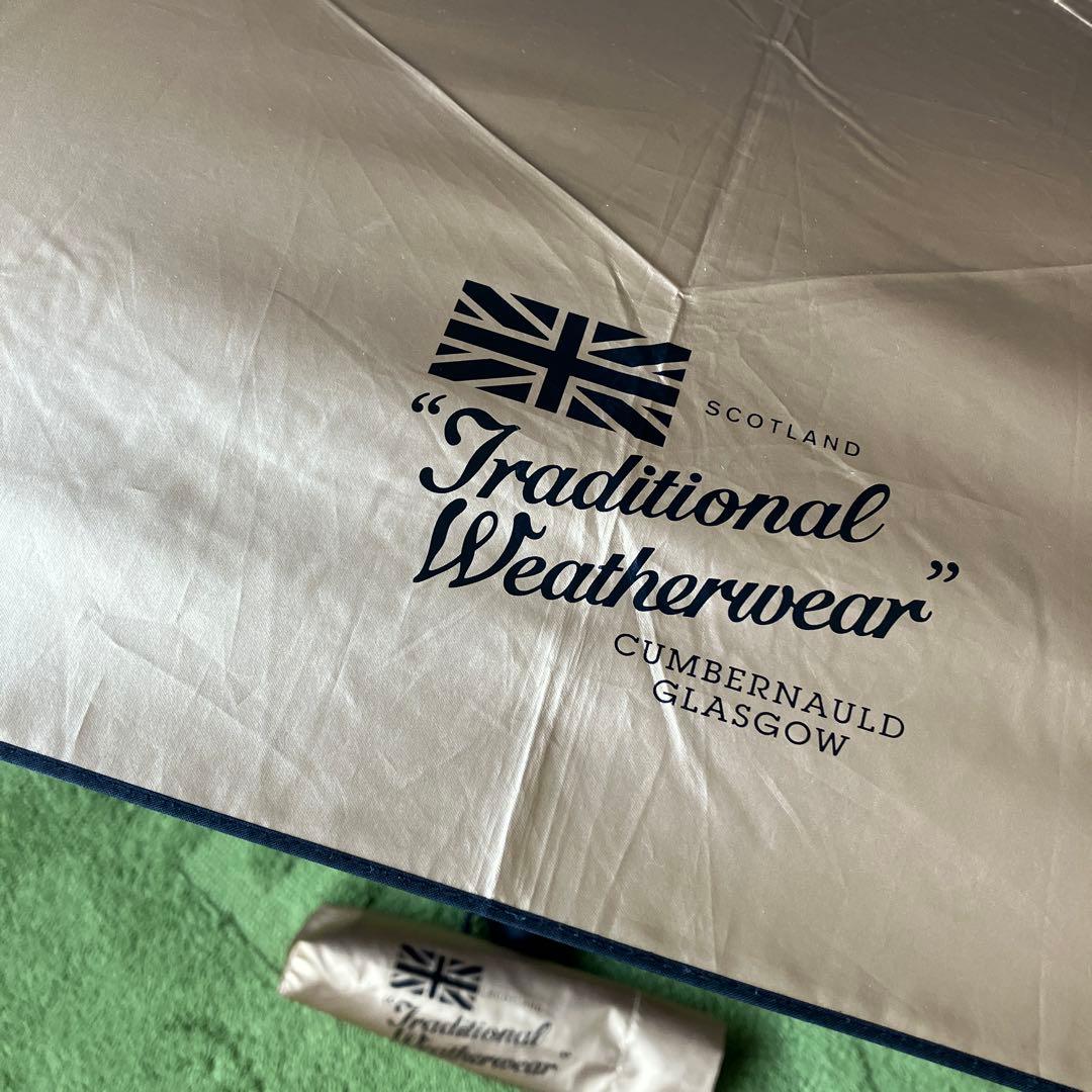 Traditional Weatherwear ゴールド折りたたみ傘　晴雨兼用