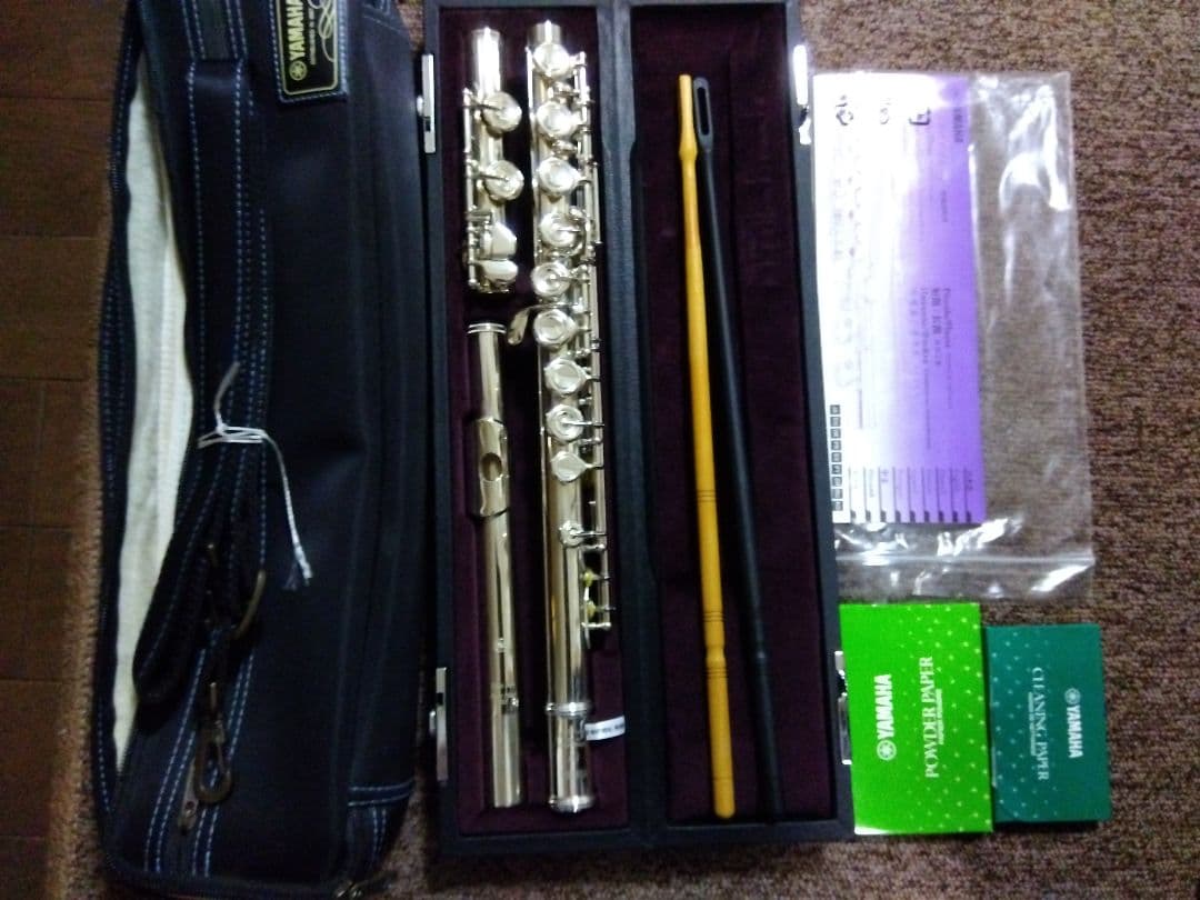 ローズ★YAMAHA フルート 517 本体 頭部管銀製