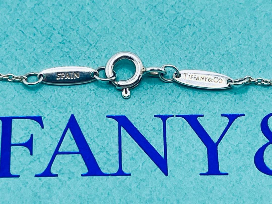 c837 美品　ティファニー　バイザヤード　アクアマリン　ネックレス　925