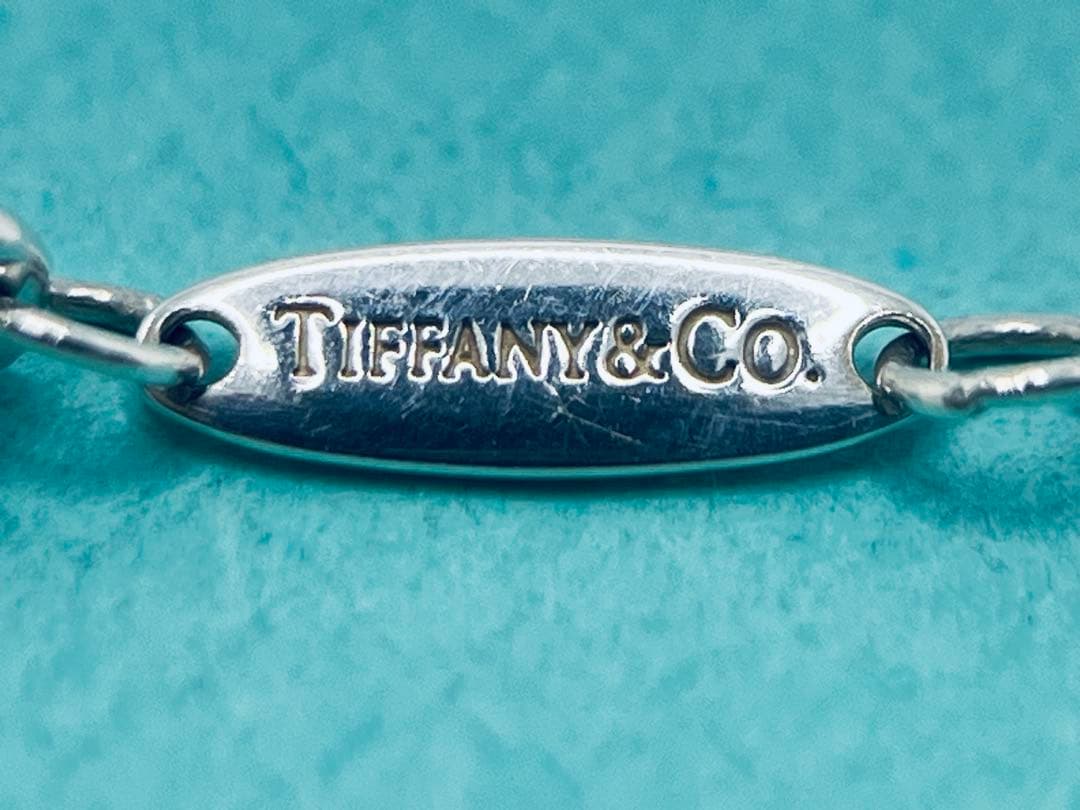 c837 美品　ティファニー　バイザヤード　アクアマリン　ネックレス　925