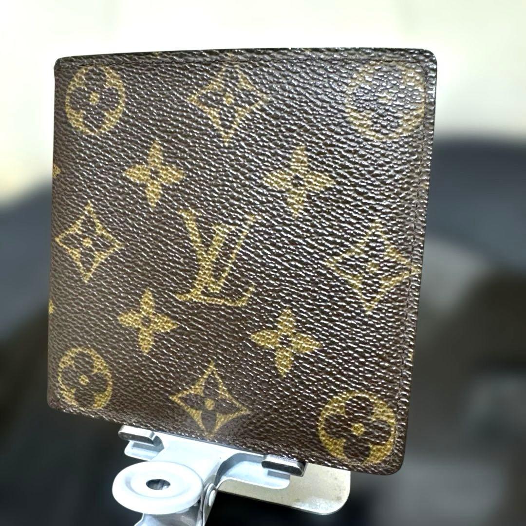 ⑦☆良品 ☆モノグラム♪マルコ☆2つ折り財布★ポケットあり