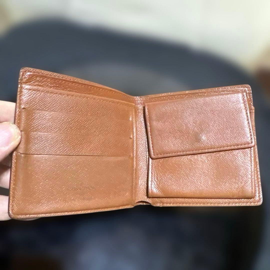 ⑦☆良品 ☆モノグラム♪マルコ☆2つ折り財布★ポケットあり