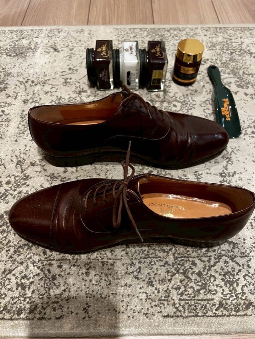 ビンテージ‼️タニノクリスチ セミブローグ オックスフォード 7.5