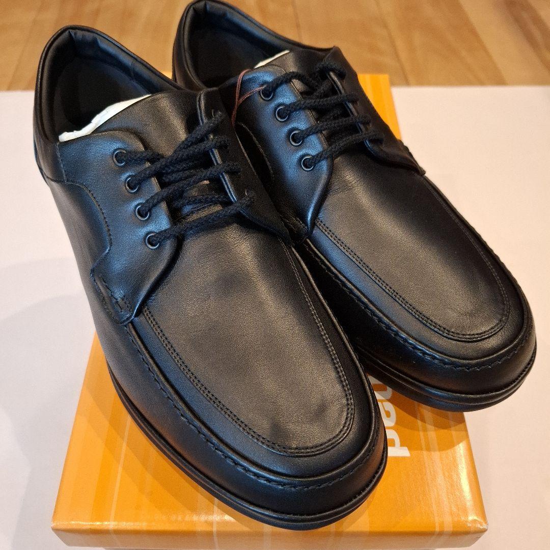 【タグ付】 アシックス Pedala レザースニーカー ブラック 25.0 4E