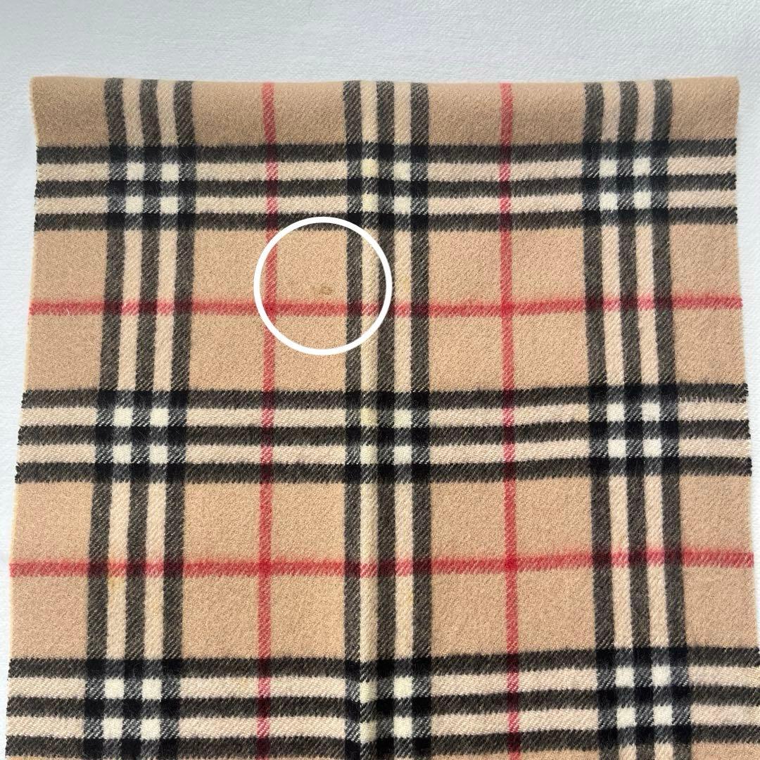 美品✨バーバリーロンドン　カシミヤ100% マフラー　英国製　ノバチェック