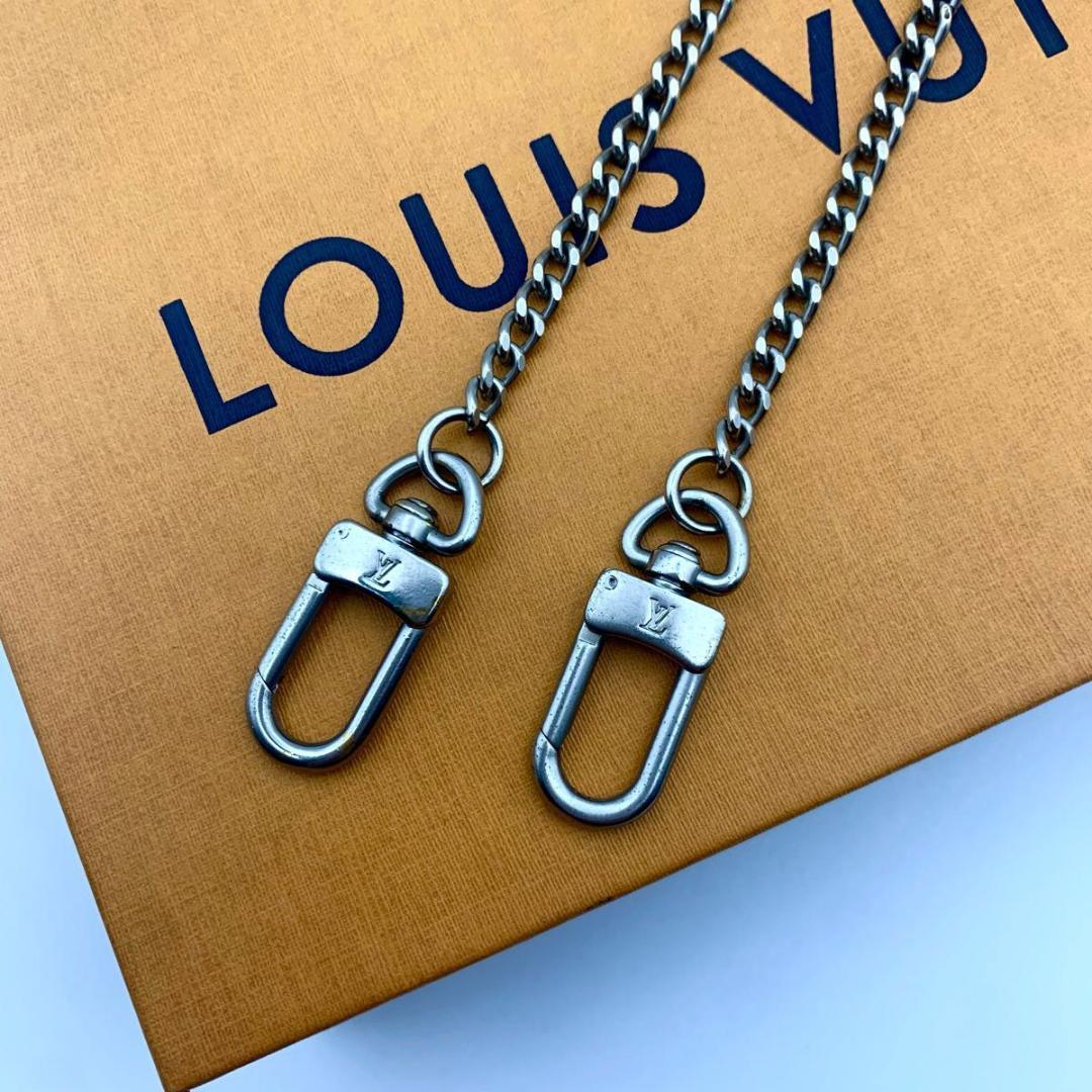 鑑定済み ルイヴィトン ウォレットチェーン シルバー 銀 アクセサリー 財布