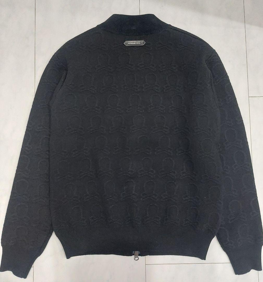 マークアンドロナ　ニット　セーター　ブルゾン　ゴルフ　メンズ　ブラック　46