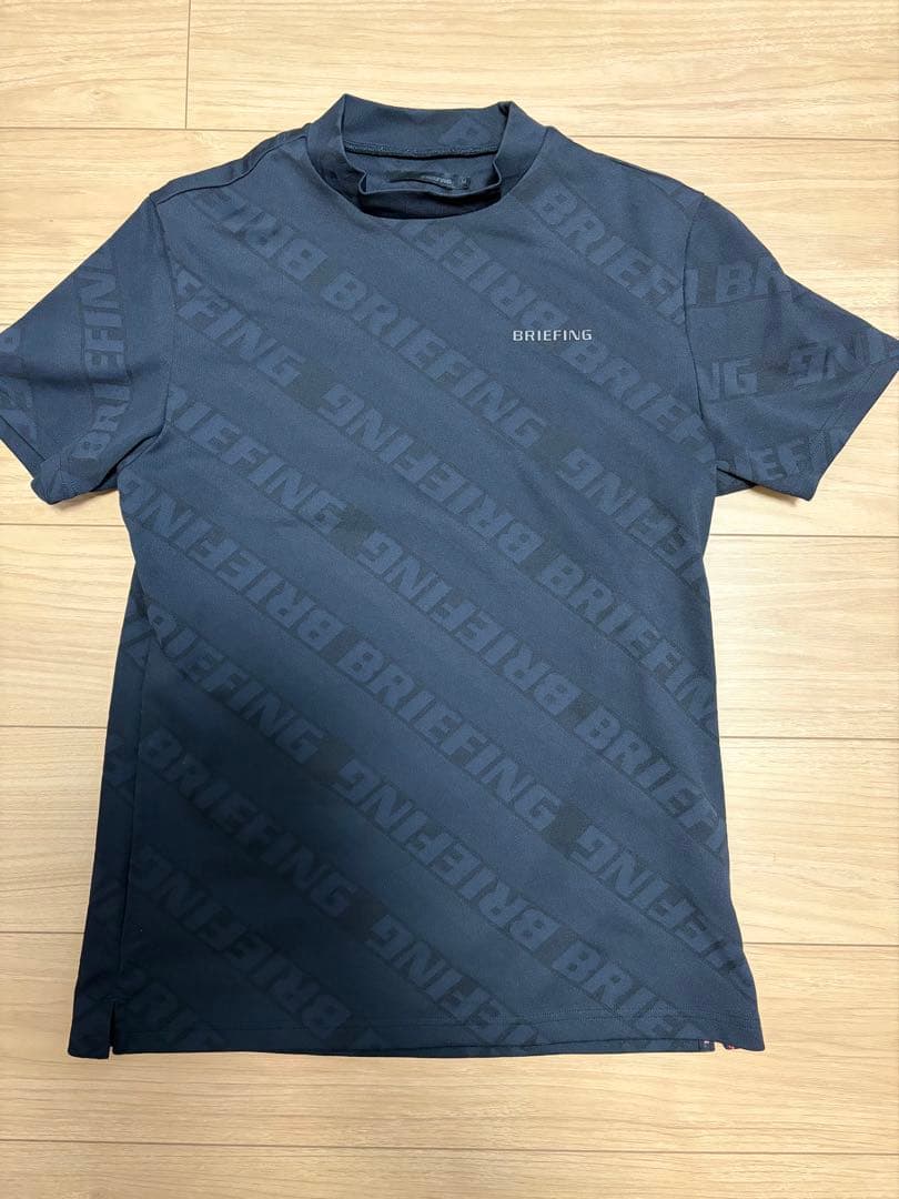 BRIEFING ブラック Mサイズ モックネックシャツ BRG233M01