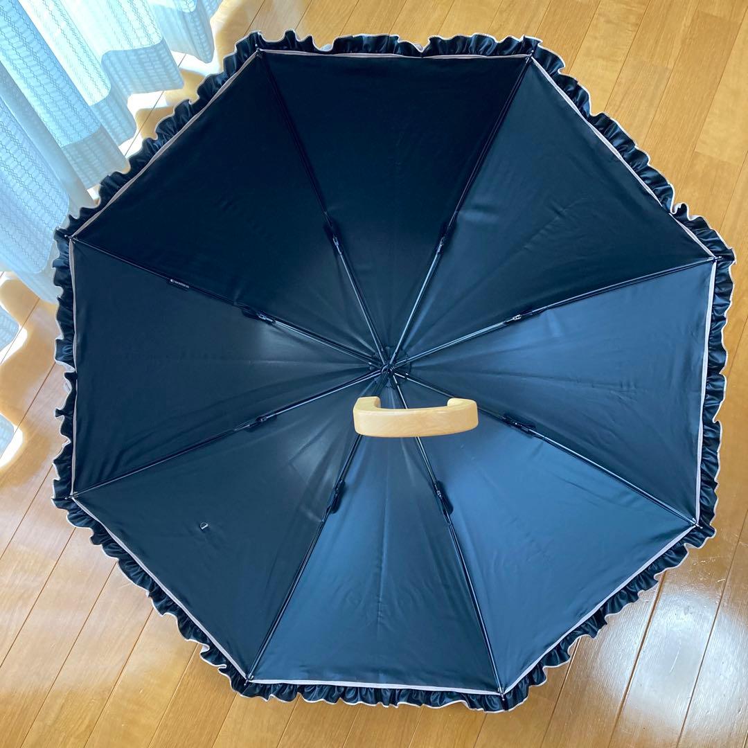 【美品】サンバリア100 日傘 ピンク　フリル