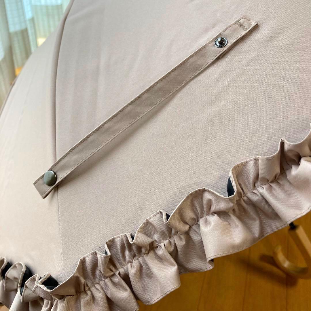 【美品】サンバリア100 日傘 ピンク　フリル