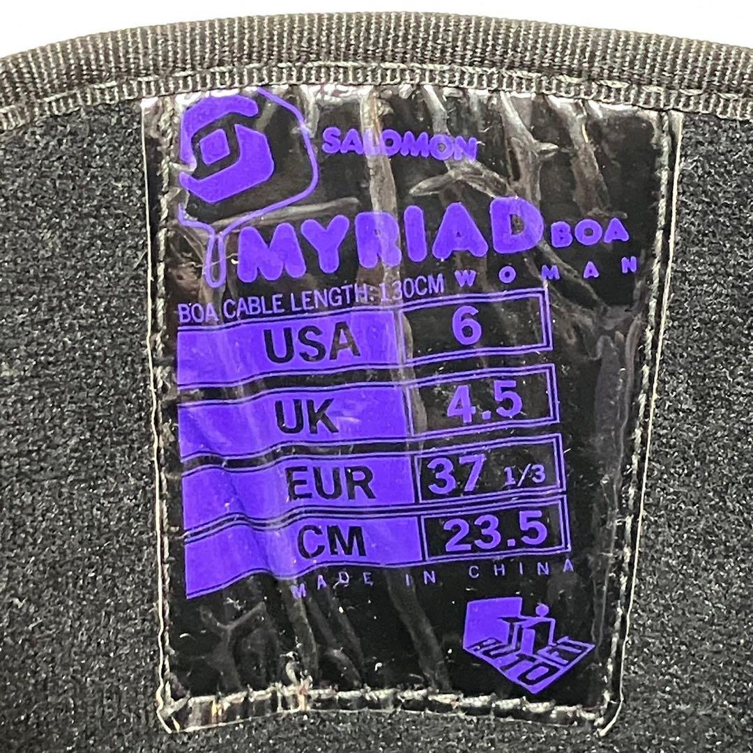 SALOMON MYRIAD 23.5cm スノーボードブーツ BOA パープル