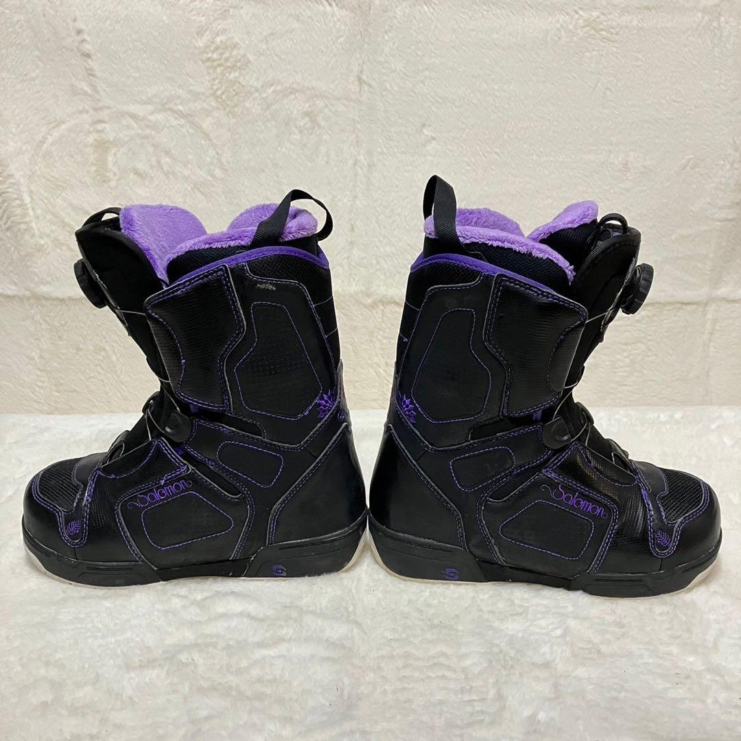 SALOMON MYRIAD 23.5cm スノーボードブーツ BOA パープル