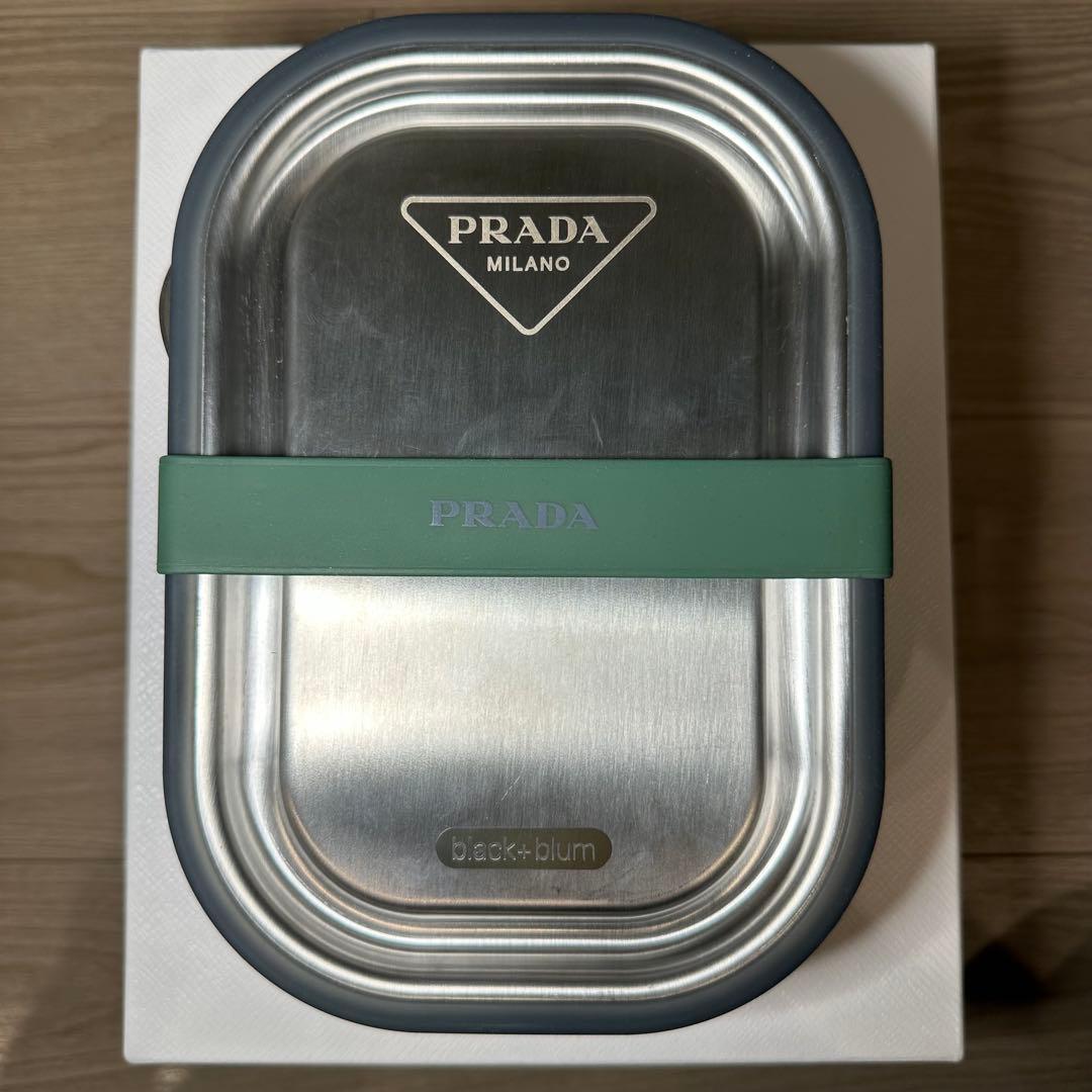 【希少品】PRADA ステンレススチール ランチボックス ラージ