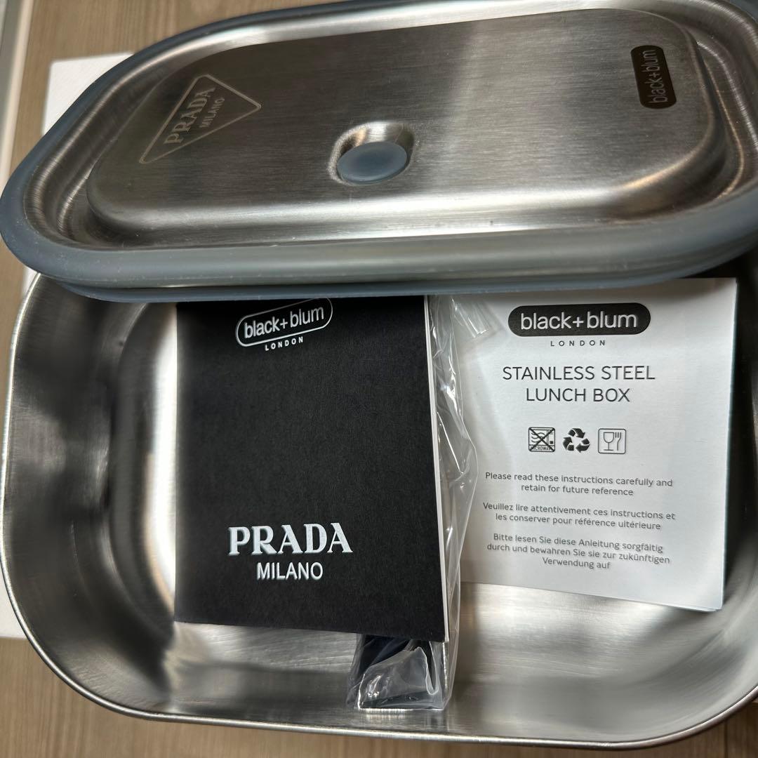 【希少品】PRADA ステンレススチール ランチボックス ラージ