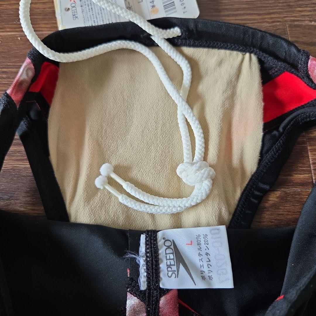 SPEEDO 競泳水着　競パン　ミズノ　 ブラック/レッド　L　レア