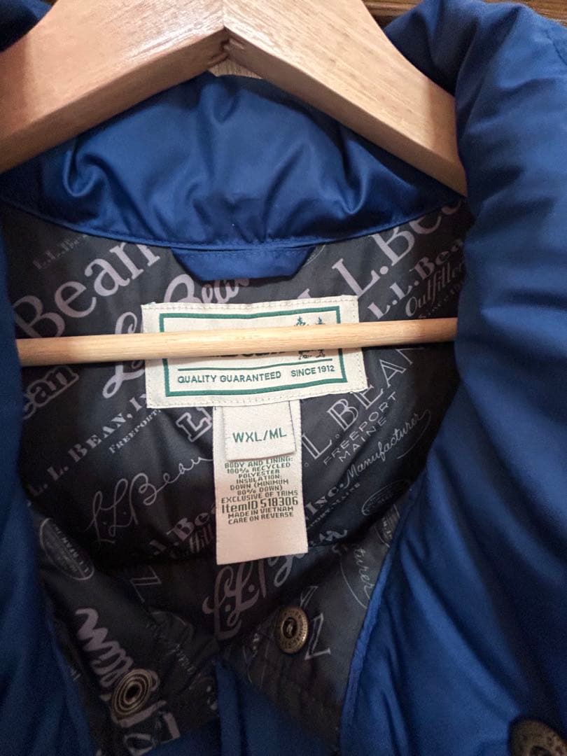 黒*柴様 L.L.Bean ビーンズ・トレイル・モデル・ダウン・ベスト　ネイビー