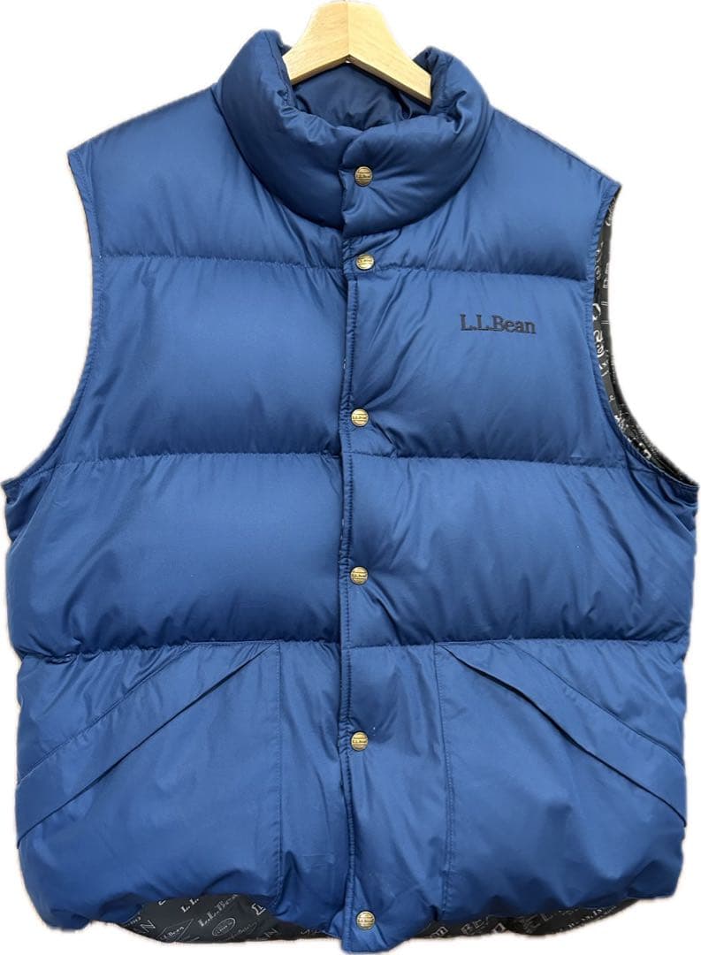 黒*柴様 L.L.Bean ビーンズ・トレイル・モデル・ダウン・ベスト　ネイビー