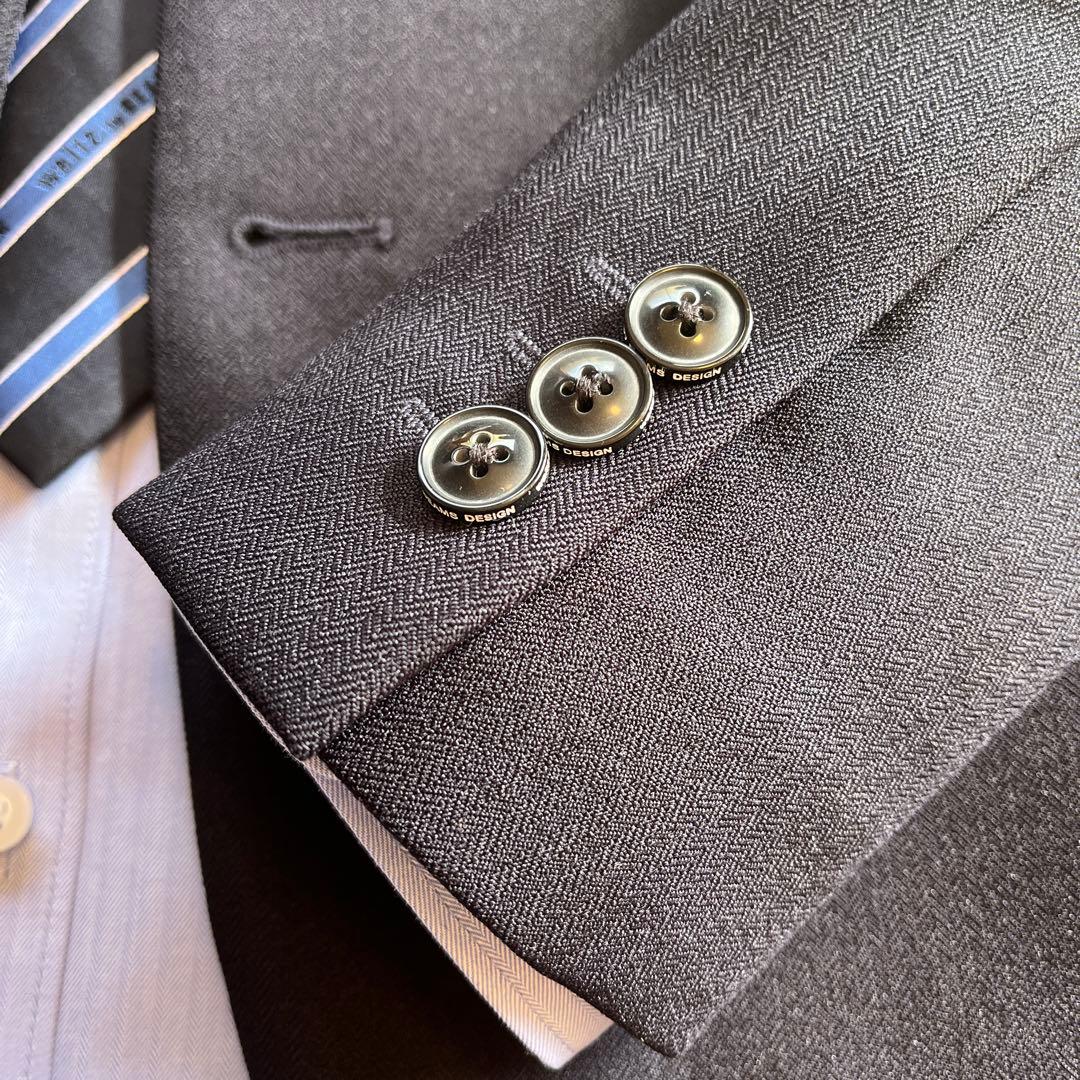 【美品】 ワルツバイビームスデザイン 160 ネイビー 卒業式 結婚式