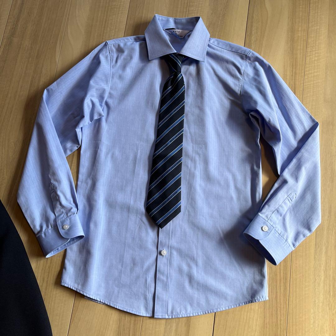 【美品】 ワルツバイビームスデザイン 160 ネイビー 卒業式 結婚式