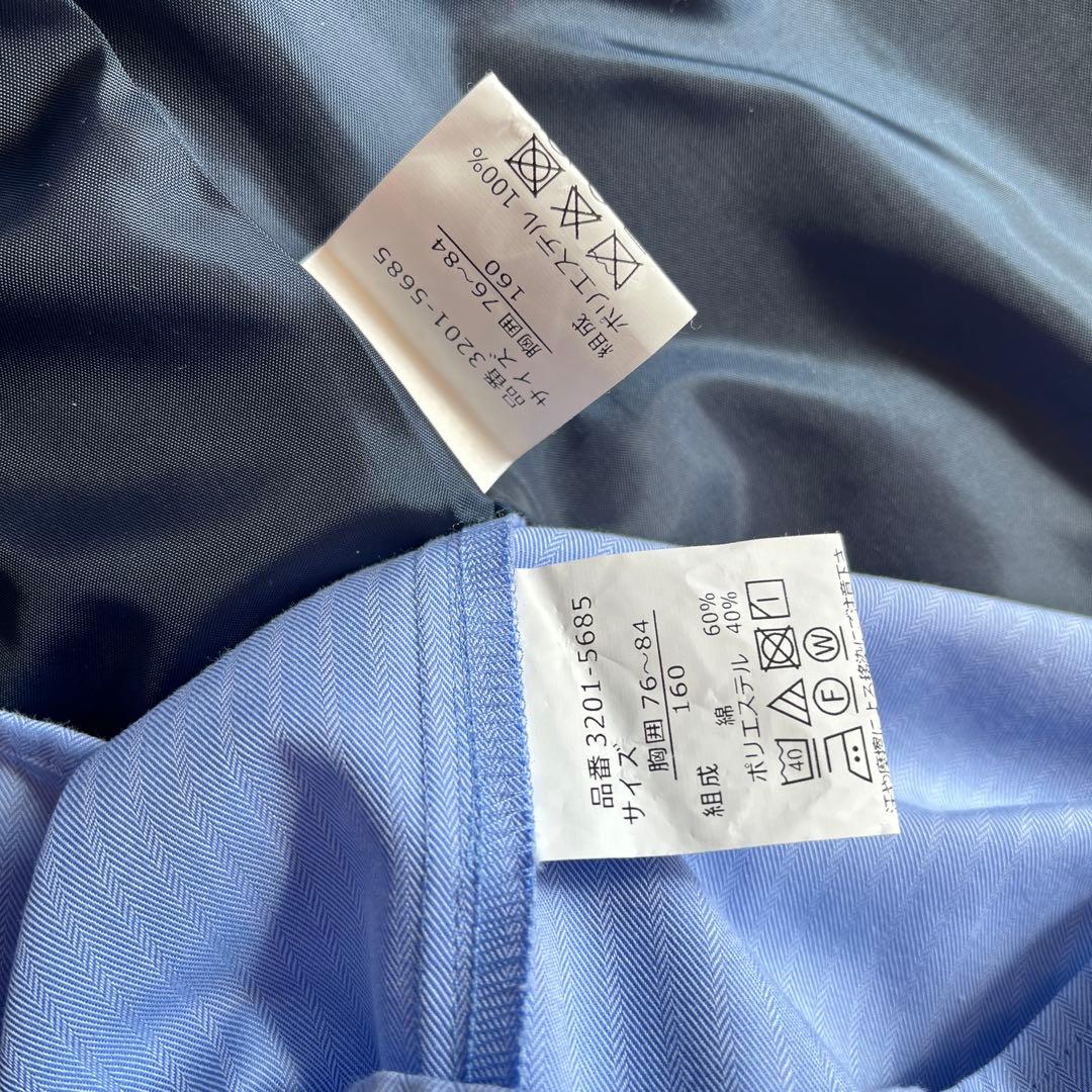 【美品】 ワルツバイビームスデザイン 160 ネイビー 卒業式 結婚式