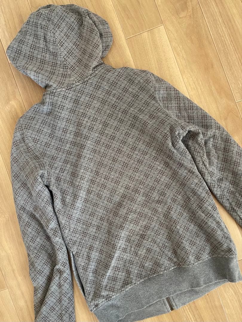 美品✨ Burberry バーバリーブルーレーベル　パーカー　フルジップ　グレー