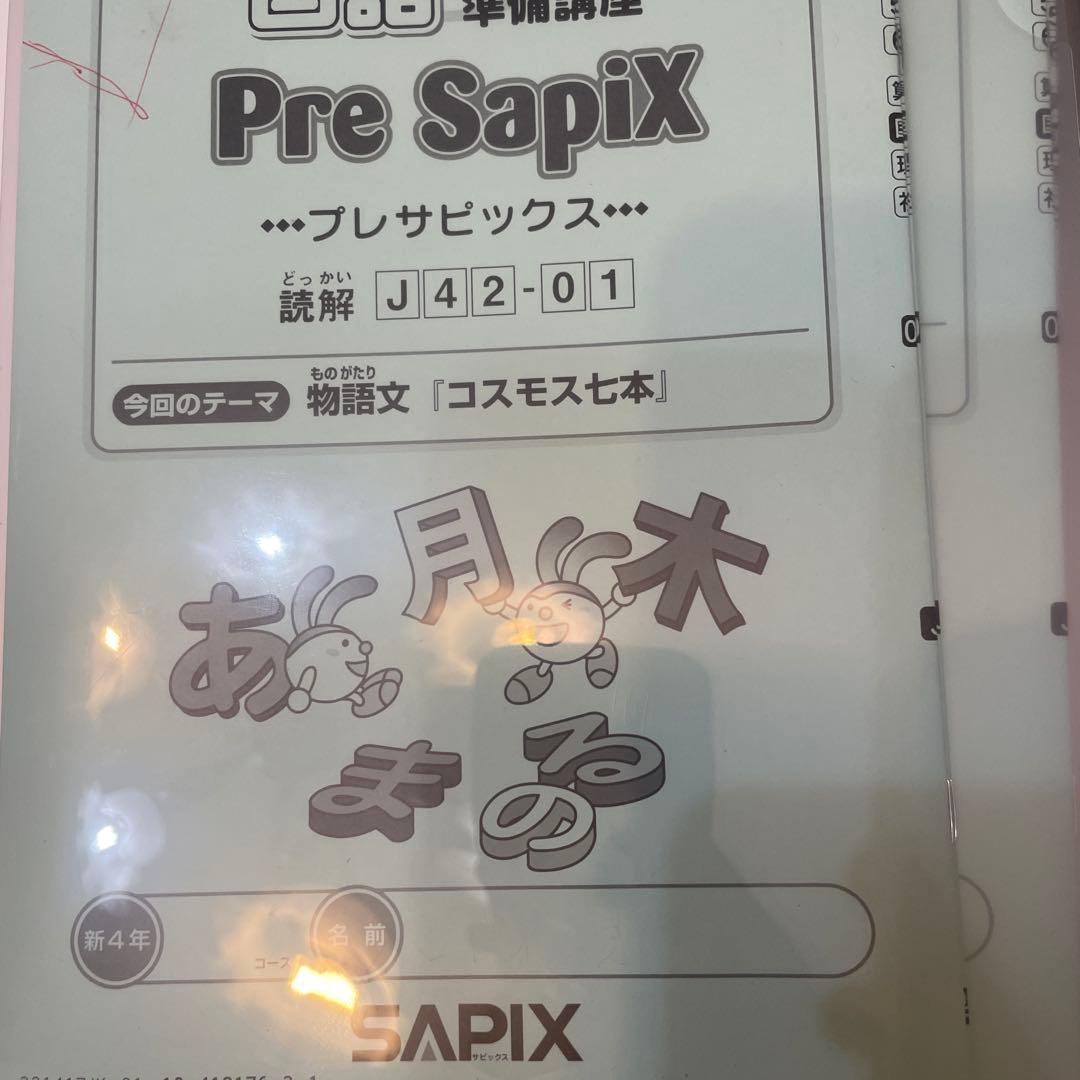 SAPIX 4年　デイリーサピックス　国語　理科　社会　夏期　冬期　講習