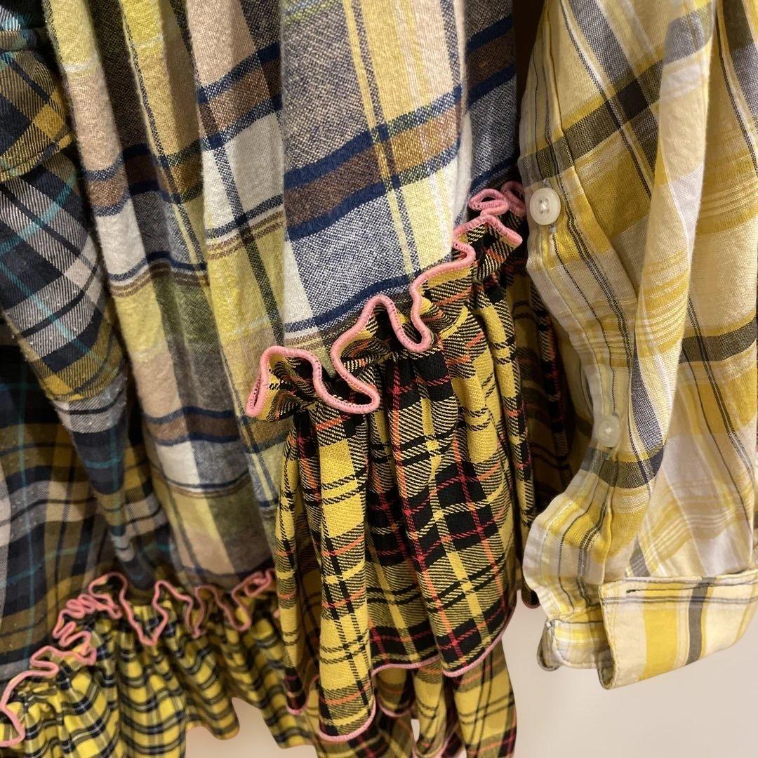 KILIG ビスチェ キャミソール チェック柄 イエロー ハンドメイド