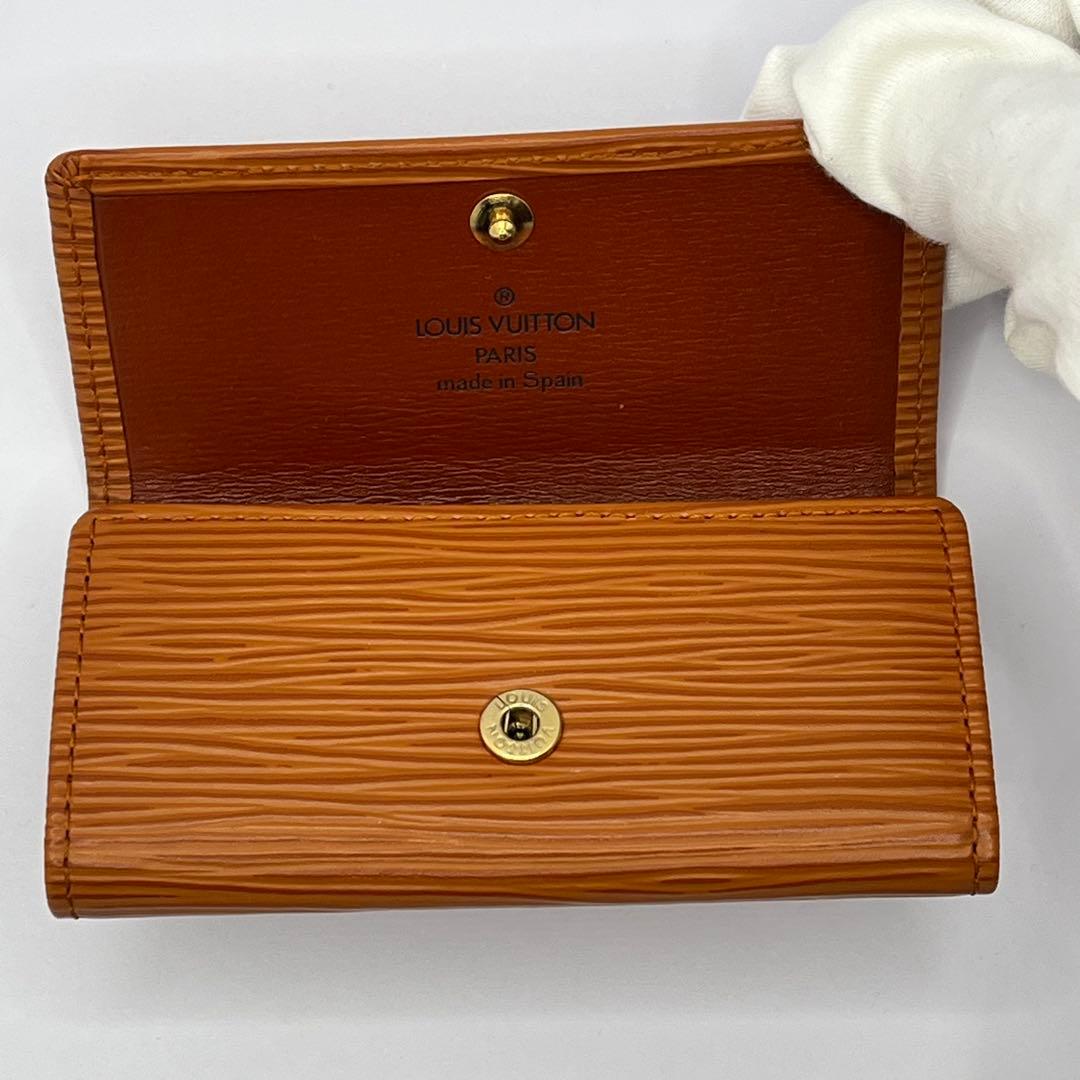 【美品！】ルイヴィトン エピ ミュルティクレ4　４連　キーケース　ケニアブラウン